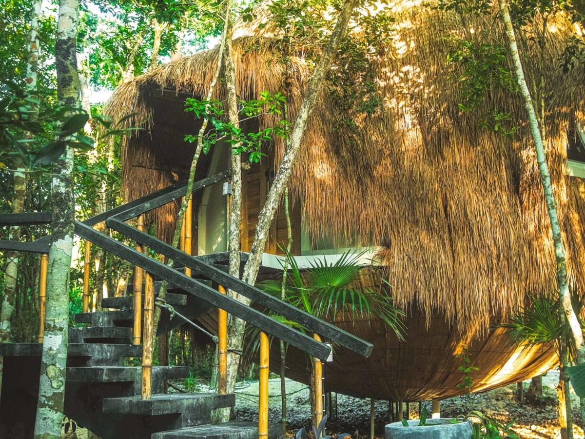 Casa Del Arbol At Villa Duendes Akumal Exteriör bild